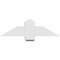 Ekena Millwork Eugene Architectural Grade PVC Gable Bracket, 36"W x 10 1/2"H x 6"D x 6"F, 7/12 Pitch GBP036X11X0606EUG00 - alternate 5